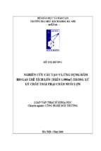 Nghiên cứu cấu tạo và ứng dụng hầm biogas thể tích lớn (trên 1000m3) trong xử lý chất thải trại chăn nuôi lợn 253848