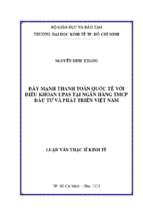 Đẩy mạnh thanh toán quốc tế với điều khoản upas tại ngân hàng tmcp đầu tư và phát triển việt nam