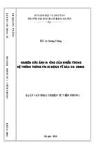 Nghiên cứu ảnh hưởng của nhiễu trong hệ thống thông tin di động tế bào ds cdma