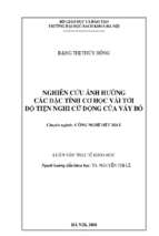 Nghiên cứu ảnh hưởng các đặc tính cơ học vải tới độ tiện nghi cử động của váy bó