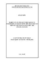 Nghiên cứu bù công suất phản kháng và ổn định điện áp cho hệ thống điện 500kv khu vực miền bắc việt nam giai đoạn 2015 2020 sử dụng statcom