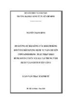 Đo lường sự hài lòng của khách hàng đối với chất lượng dịch vụ vận chuyển container hàng xuất nhập khẩu bằng đường thủy nội địa tại trung tâm dịch vụ logistics tân cảng