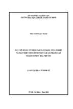 Hạn chế rủi ro tín dụng tại ngân hàng nông nghiệp và phát triển nông thôn việt nam chi nhánh nam thành phố tuy hòa phú yên