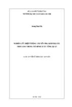 Nghiên cứu hiện tượng chuyển pha kosterlitz thouless trong mô hình 2d xy tổng quát 324524