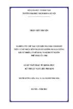 Nghiên cứu chế tạo vật liệu polyme compozit trên cơ sở nhựa nền polyeste không no gia cường sợi tự nhiên, có bổ sung vi sợi đi từ nguồn phế thải của tre