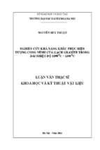 Nghiên cứu khả năng khắc phục hiện tượng cong vênh của gạch granite trong dải nhiệt độ 1190oc   1200oc