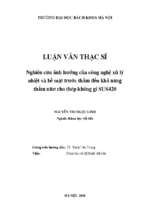 Nghiên cứu ảnh hưởng của công nghệ xử lý nhiệt và bề mặt trước thấm đến khả năng thấm nittơ cho thép không gỉ sus420