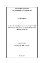 Nghiên cứu đặc điểm hình thái phần trên cơ thể học sinh nữ lứa tuổi 15   17 tại một số trường thpt trên địa bàn hà nội 253868