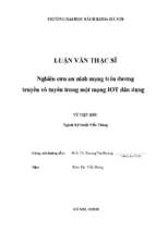 Nghiên cứu an ninh mạng trên đường truyền vô tuyến trong một mạng iot dân dụng 320050