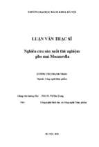 Nghiên cứu sản xuất thử nghiệm pho mai mozzarella 319710