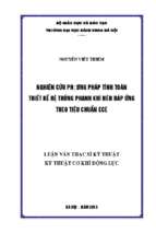 Nghiên cứu phương pháp tính toán thiết kế hệ thống phanh khí nén đáp ứng theo tiêu chuẩn ece