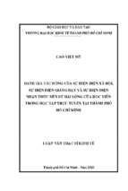 Đánh giá tác động của sự hiện diện xã hội, sự hiện diện giảng dạy và sự hiện diện nhận thức đến sự hài lòng của học viên trong học tập trực tuyến tại thành phố hồ chí minh
