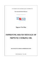 Improving brand message of neptune cooking oil
