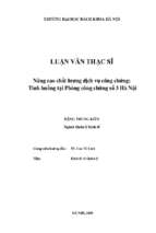 Nâng cao chất lượng dịch vụ công chứng tình huống tại phòng công chứng số 3 hà nội