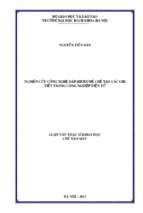 Nghiên cứu công nghệ dập micro để chế tạo các chi tiết trong công nghiệp điện tử