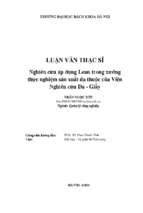 Nghiên cứu áp dụng lean trong xưởng thực nghiệm sản xuất da thuộc của viện nghiên cứu da   giầy