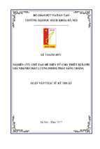 Nghiên cứu chế tạo hệ điện tử cho thiết bị đánh giá nhanh chất lượng diode phát sáng trắng