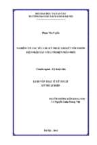 Nghiên cứu các yêu cầu kỹ thuật khi kết nối nguồn điện phân tán với lưới điện phân phối