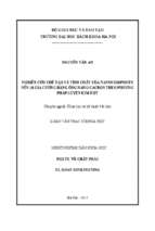 Nghiên cứu chế tạo và tính chất của nanocomposite nền ai gia cường bằng ống nano cacbon theo phương pháp luyện kim bột