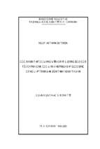 Các nhân tố tác động đến chất lượng báo cáo tài chính của các đơn vị sự nghiệp giáo dục công lập trên địa bàn tỉnh ninh thuận