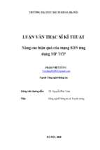 Nâng cao hiệu quả của mạng sdn ứng dụng mp tcp