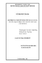 Giải pháp gia tăng huy động vốn tại ngân hàng thương mại cổ phần công thương việt nam   chi nhánh 12