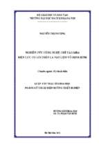 Nghiên cứu công nghệ chế tạo mba điện lực có lõi thép và vật liệu vô định hình 255994