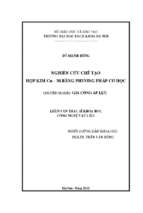 Nghiên cứu chế tạo hợp kim cu   ni bằng phương pháp cơ học 253860