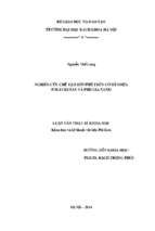Nghiên cứu chế tạo sơn phủ trên cơ sở nhựa polyuretan và phụ gia nano