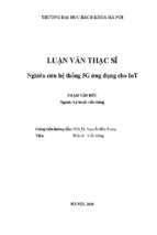 Nghiên cứu hệ thống 5g ứng dụng cho iot