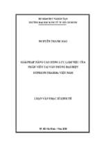 Giải pháp nâng cao động lực làm việc của nhân viên tại văn phòng đại diện hyphens pharma việt nam