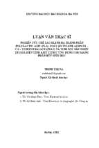 Nghiên cứu chế tạo blend ba thành phần polylactic axit (pla), poly butylene adipate   co   terephthalate (pbat) và tinh bột sắn nhiệt dẻo đã biến tính axit citric ứng dụng cho màng phân hủy sinh học