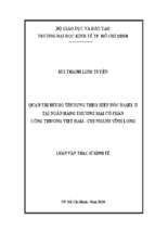 Quản trị rủi ro tín dụng theo hiệp ước basel ii tại ngân hàng thương mại cổ phần công thương việt nam   chi nhánh vĩnh long