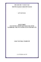 Hoàn thiện chi thường xuyên ngân sách nhà nước tại kho bạc nhà nước đồng xuân tỉnh phú yên