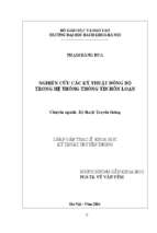 Nghiên cứu các kỹ thuật đồng bộ trong hệ thống thông tin hỗ loạn 273617