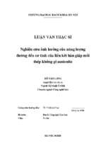 Nghiên cứu ảnh hưởng của năng lượng đường đến cơ tính của liên kết hàn giáp mối thép không gỉ austenite