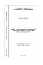 Nghiên cứu đề xuất phương pháp quy hoạch môi trường cho một tỉnh, thành phố trực thuộc trung ương 272133