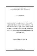 Ảnh hưởng thương hiệu nhà tuyển dụng đến ý định nghỉ việc của nhân viên thông qua vai trò trung gian của động lực và trách nhiệm xã hội của doanh nghiệp trường hợp nghiên cứu tại các doanh nghiệp kinh doanh ngành fb ở việt nam