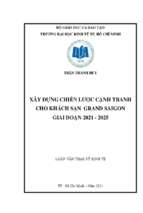 Xây dựng chiến lược cạnh tranh cho khách sạn grand saigon giai đoạn 2021   2025