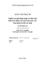 Nghiên cứu giải pháp nâng cao hiệu quả kinh tế kỹ thuật của máy bơm nước cho ứng dụng tòa nhà cao tầng