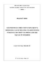 Giải pháp hoàn thiện chất lượng dịch vụ nhằm nâng cao sự hài lòng của khách hàng về dịch vụ cho thuê văn phòng làm việc tại cao ốc sonadezi