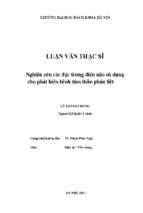 Nghiên cứu đặc trưng điện não sử dụng cho phát hiện bệnh tâm thần phân liệt