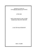 Chất lượng dịch vụ trực tuyến tại kho bạc nhà nước phú yên