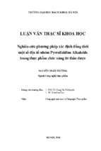 Nghiên cứu phương pháp xác định đồng thời một số độc tố nhóm pyrrolizidine alkaloids trong thực phẩm chức năng từ thảo dược