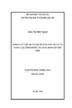 Nghiên cứu chế tạo và một số tính chất vật lý của màng cu sn s định hướng ứng dụng trong pin mặt trời