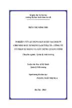 Nghiên cứu áp dụng sản xuất sạch hơn cho nhà máy xi măng lam thạch   công ty cổ phần xi măng và xây dựng quảng ninh