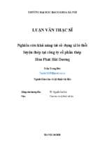 Nghiên cứu khả năng tái sử dụng xỉ lò thổi luyện thép tại công ty cổ phần thép hòa phát hải dương 319745