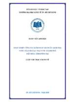 Hoàn thiện công tác kiểm soát chi ngân sách nhà nước của kho bạc nhà nước thành phố  biên hòa, tỉnh đồng nai