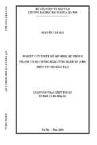 Nghiên cứu thiết kế mô hình hệ thống phanh có bộ chống hãm cứng bánh xe (abs) phục vụ cho đào tạo  273401