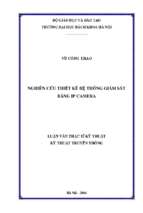 Nghiên cứu thiết kế hệ thống giám sát bằng ip camera
